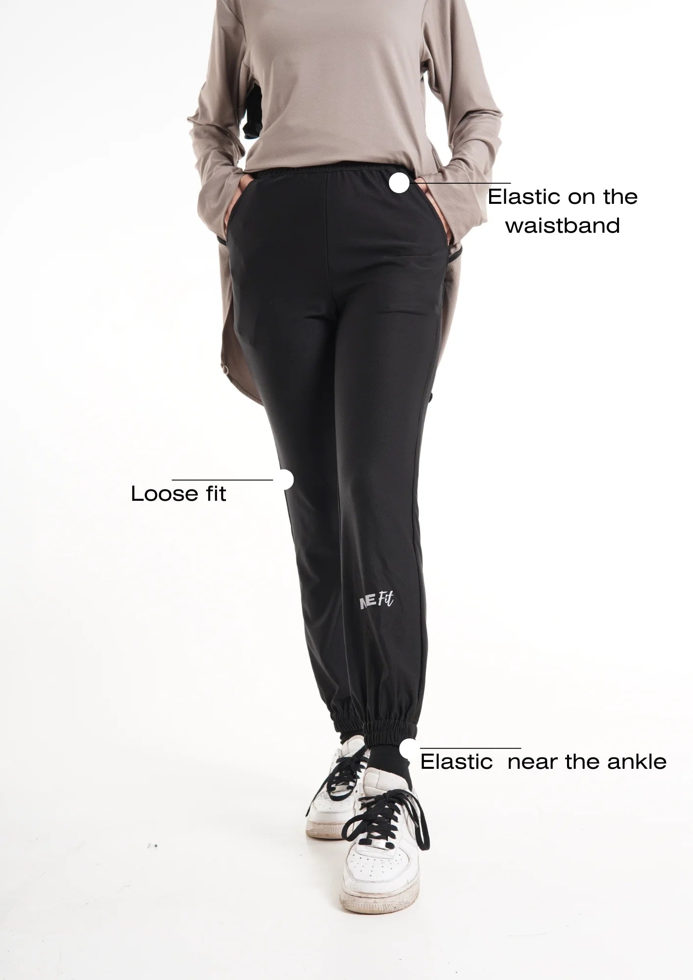 FLEXFIT ACTIVEWEAR PANTS - BLACK