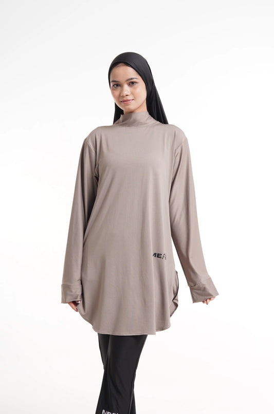 ADAPT ACTIVEWEAR TOP - BEIGE